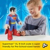 Fisher-Price Imaginext DC Super Friends XL 9-inch Superman Action Figure with Articulation, Wearing Signature Hero Look, Inspired by the Comic Books
