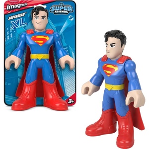 Fisher-Price Imaginext DC Super Friends XL 9-inch Superman Action Figure with Articulation, Wearing Signature Hero Look, Inspired by the Comic Books