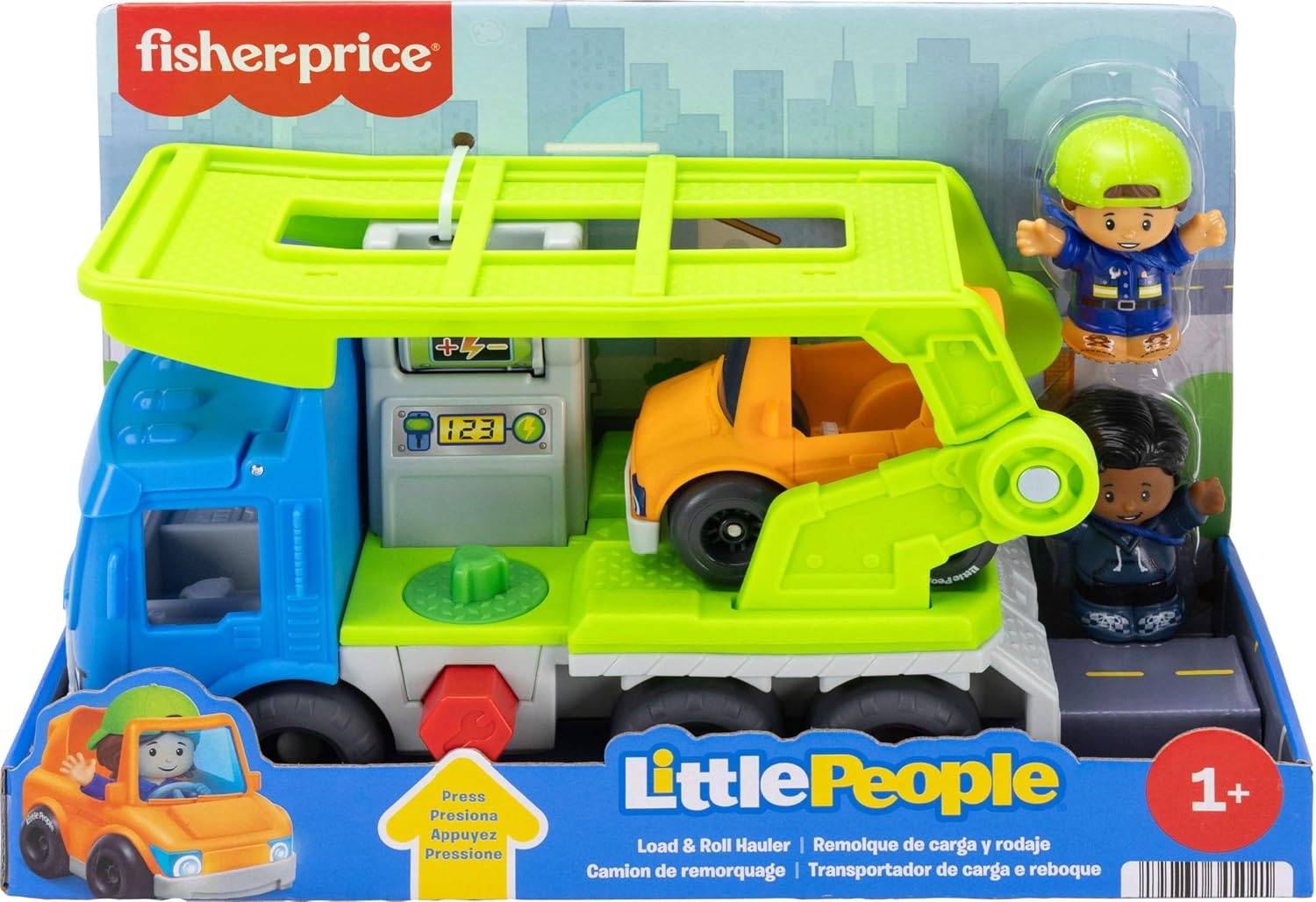 image:imageFisherPrice Little People Load amp Roll Hauler Playset Toy Car Carrier 3 Play Pieces Mechanic Pretend Play Toddlers amp Preschool Kids Ages 1 Years