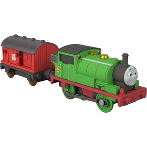 Thomas & Friends by Fisher-Price Motorized Toy Thomas Train & Cargo, Battery-Powered Engine & Vehicle, Featuring Classic Characters from the Series​(Percy)