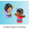 Fisher-Price Little People School Bus, Multilanguage Version | English, French, Spanish, Portuguese, Musical Push-Along Vehicle, Pretend Play with 2 Figures, Kids Ages 1+ Years