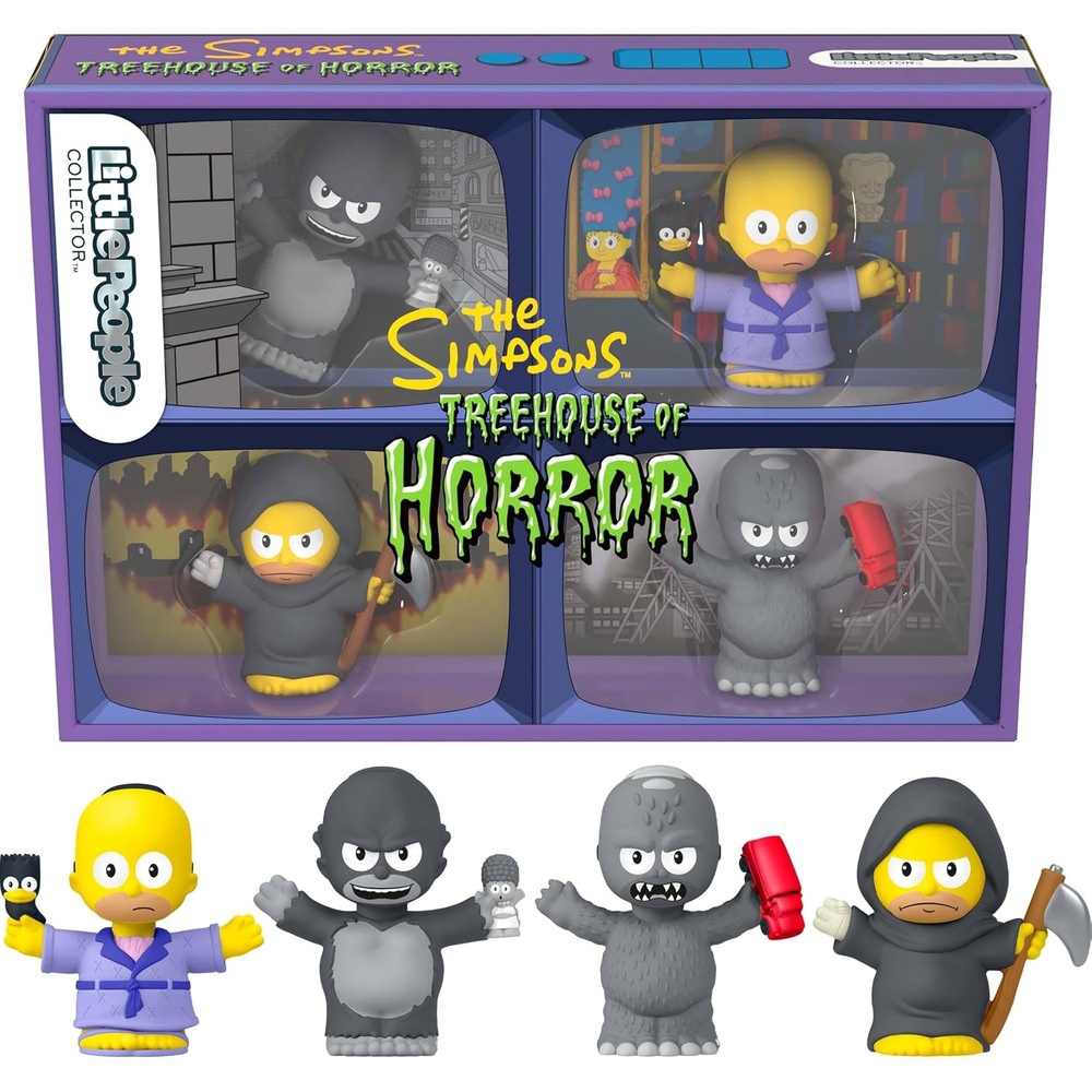 image:imageLittle People Collector The Simpsons Treehouse of Horror Special Edition Set for Fans 4 Figures in a Display Package