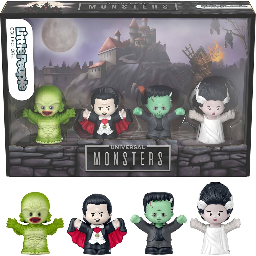 image:imageLittle People Collector Universal Monsters Special Edition Set for Horror Movie Fans 4 Figures in a Display Package